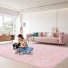 Pink Rugs for Living Room Fluffy 4x6 ft Bedroom Rug
