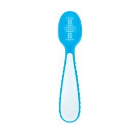 Nuby Baby's First Spoons Set - (3-Pack) Feeding Utensils for Babies - 6+ Months - Blue/Red/Aqua