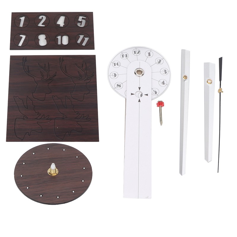 Frameless Wall Clock Deer Head 3D Effect Self Adhesive DIY