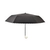 Francfranc Flanc Blackout Dot Glitter Heat Cut Folding Umbrella, 19.7