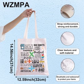 WZMPA Singer Album Tote Bag Ed Singer Fans Gift + - x ÷ Subtract Divide Multiply Grocery Bag Song Lyric Merchandise, Bad Habits Tg, Large