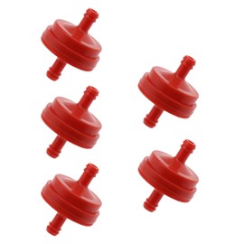 ECSiNG Pack of 5 Fuel Filter 1/4 Inch Fuel Line 298090 394358 Compatible with Briggs & Stratton 150 Micron Lawnmower Parts AM107314 5018