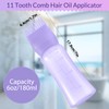 Root Comb Applicator Bottle 180ml Hair Oil Applicator for Hair