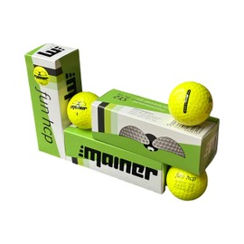 Emainer Golf Ball, Soft Golf Balls with Maximum Range, This Ball Knows Your Handicap, Pack of 3, Colours: White and Yellow Glossy, Red Matte (Yellow Supersoft, 1 x Pack of 3)