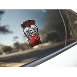 I Ride So I Don't Choke People 7 inch Sticker Decal for Mototcycles, Cars, Trucks & Laptops (1-Pack)