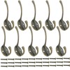 Mokife Coat Hooks Vintage Bronze Pack of 10 Coat Hooks