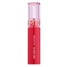 MERYTHOD Reel-Tattoo Glass Lip Stain Glossy Tinted Quick Setting (6 Colors) (04 Priky Red)