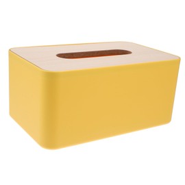 BUGUUYO Facial Tissue Box Cover Holder Wood Tissue Cases Napkin Box for Home Decor