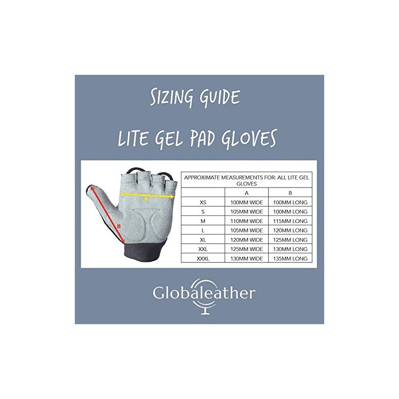 Globaleather Globaleather Gel Pad Lite Wheelchair Gloves - Purple (XX