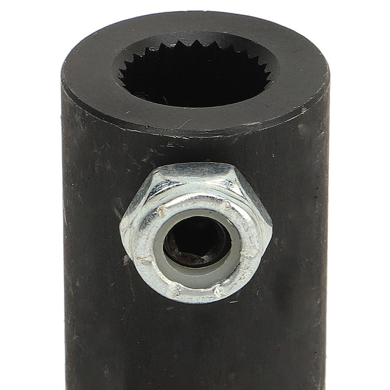 9/16in‑26 Spline to 3/4in Round Smooth Steering Shaft Coupler Non