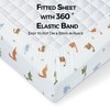 Dreamology Cot sheets, 2 Pack,100% Cotton Jersey Fitted sheets, 2