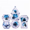 Skull Polyhedral Dice Set for Dungeons & Dragons DND (Blue)
