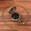 Mini DND Dice Set, Steampunk Bronze Hollow Octopus Pocket Watch