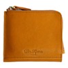 DomTeporna Italy Men's Bifold Wallet, Genuine Leather, L-Shaped Zipper, Coin