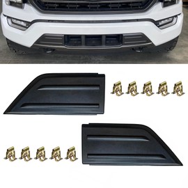 KYYET Driver and Passenger Front Bumper Guards Pads Inserts End Caps Cover Grill Compatible with F150 F-150 2021 2022 2023