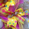 Burlap Easter Bunny with Easter Egg Basket Deco Mesh Wreath