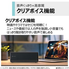 AUREX Wireless Speaker AX-FX10 Bluetooth Clear Voice Waterproof Dustproof Web Conference PC Speaker Black