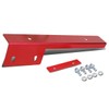 DNA Motoring Front Bumper License Plate Relocation Kit, Red, LPR-RD
