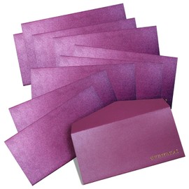 10 Pack 22×11 cm Envelopes, Self-Seal Business Card Envelopes, Suitable for Greeting, Invitation, Invoice and Checks, Purple