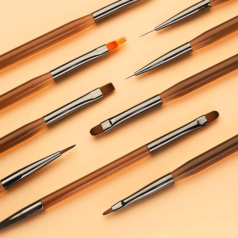 LUYING Nail Set Gel Nail Painting Brushes Acrylic Liquid Square,