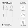 Affolace Stud Earrings for Women Trendy, Streling Silver Earring Dainty