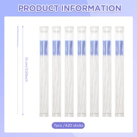 Disposable Earrings Hole Cleaner Floss Ear Piercing Cleaner Piercing Aftercare Piercing Cleaning Line for Girls Women Men Earrings Hole Care Odor Removal (420 Pieces, Purple)