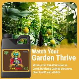 Cronk Nutrients CalMag 2-0-0 - Calcium, Magnesium and Iron Plant Fertilizer – Compatible with Soil, Soilless and Hydroponic Garden – Correct Common Deficiencies for Indoor & Outdoor Plants, 4L