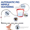 Pig Waterer System with 8 Pig Water Nipples, Automatic Pig