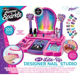 Cra-Z-Art Shimmer 'n Sparkle 8-in-1 Lite-Up Designer Nail Studio