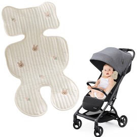 agctrler 72 x 40 cm Summer Seat Cover, Universal Seat Cover for Pushchairs, Breathable Summer Seat Insert, Buggy and Child Seat, Washable Baby Seat Cover