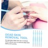 SAFIGLE 15Pcs Dead Skin Forks Nail Art Tool Kit Dual