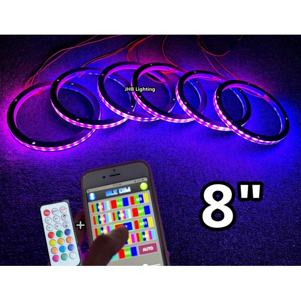 JHB Lighting 6PCS 8"Set Bluetooth+Remo
