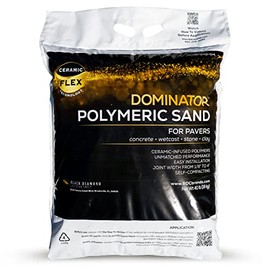 40 Pound Charcoal Gray DOMINATOR Polymeric Sand with Revolutionary Ceramic Flex Technology for Stabilizing Paver Joints/Gaps, 1/8” up to 4”, Professional Grade Results