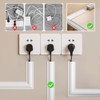 Canaletas para Cables Pared 10m,Protector de Cable PVC Autoadhesivo,Esconder Cables