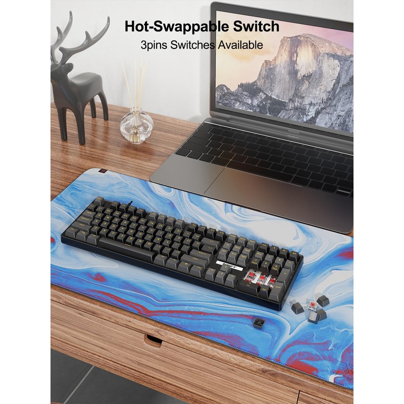 NPET Gaming Keyboard (Mechanical 108 Keys)