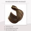 Ubetta Sew in Hair Extensions Real Human Hair, Weft Hair
