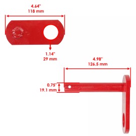Western Caltric 42498AM 67665 Snow Plow Ultra Mount Receiver Pin For Western