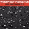 Motor Trend Waterproof Universal Rear Bench Seat Cover Red Stitching
