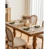 Placidy Linen Table Placemats Set of 12 Washable Neutral Beige