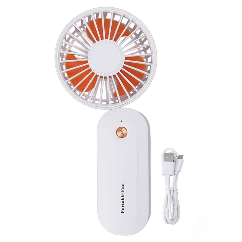 Portable Neck Fan Mini Hanging Handheld 3 Speed Battery Operated
