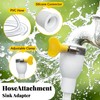 20 FT Faucet Hose Adapter for Sink, Transparent PVC Extra