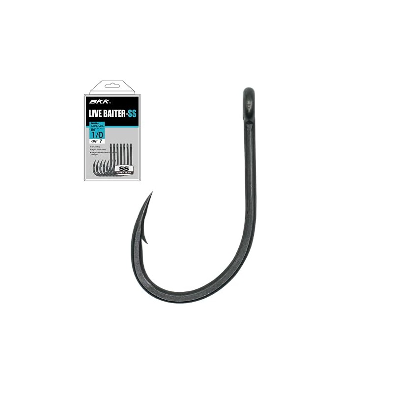 BKK Live Baiter-SS Hook | 5/0 | 5-Pack | Saltwater