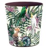 Scakbyer 10L/2.64 Gallon Trash Can, Decorative Waste Basket, PU Leather