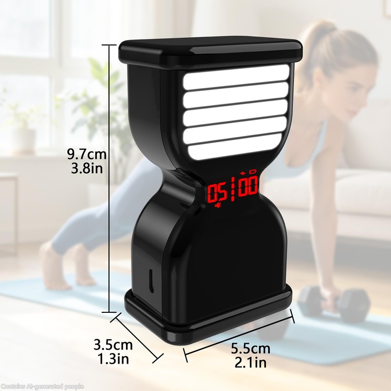 MOSTRUST Pomodoro Timer for Productivity, Visual Digital Hourglass Timer