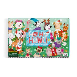 Mudpuppy Ho Ho Howl! – 12 Days of Puzzles Featuring 12 Paw-some 48 Piece Mini Jigsaw Puzzles Of Adorable Puppies Celebrating Christmas!