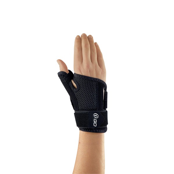 iGo-72100 Adjustable Thumb Stabilizer- One Size, Right and Left Hand, Arthritis, Carpal Tunnel, Three-pronged stabilizer for Joint Stability