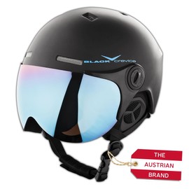 Black Crevice Ski Helmet, black, 54-57 cm