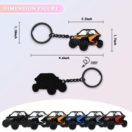 glahorse For UTV Distribution RZR Keychain，For UTV Distribution RZR Accessories- XP 1000 900 (Orange)