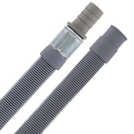 DL-pro 1 m Drain Hose Extension Diameter 19/19-22 mm Universal Waste Water Hose -20 °C to +90 °C for Dishwasher Washing Machine