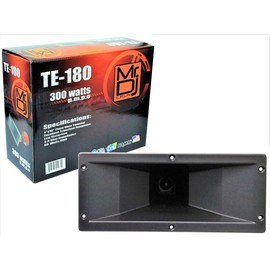 MR DJ TE-180 Piezo Horn Tweeter 4"x10" 300 Watts Piezo Compression Horn Tweeters Driver for PA DJ Speakers